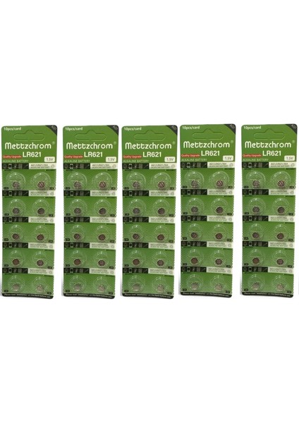 Ag1 LR621 364 Alkalin Düğme Pil 50 Adet