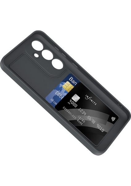 Samsung Galaxy S24 FE Kılıf Kamera Korumalı Kartlık Hazneli Zore Vitra Kapak + Hayalet Ekran Koruyucu modelleri