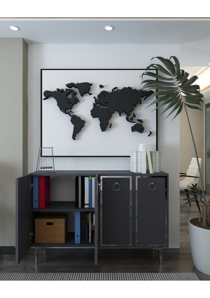 8162KM-1DD Konsol,kahve Köşesi,ayakkabılık,ofis Evrak Dolabı,mutfak Kiler Dolabı,tv Ünitesi AG