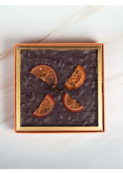 Antep Fıstıklı Dilim Portakallı Bitter Çikolata 250 gr – Premium Gurme El Yapımı