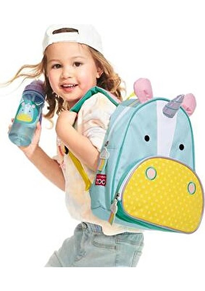 Unicorn Sırt Çantası 28x13x30 cm 3D Kulak Tasarımı ile Eğlenceli Çocuklar için indirimleri