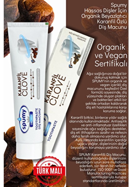 Karanfilli Diş Macunu 100 gr Ağız Sağlığına Önem Verenler İçin Yerli Üretim indirimleri