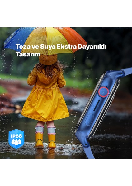 Kidi Pro AMOLED Ekranlı GPS 4G Sim Kartlı Akıllı Çocuk Saati Lacivert 2KSW03