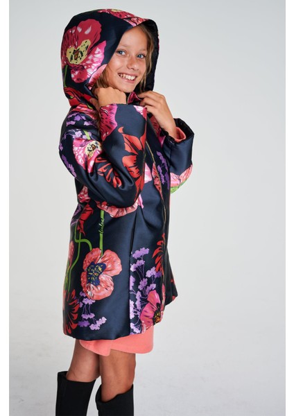 Bg Store Kız Çocuk Desenli Mont