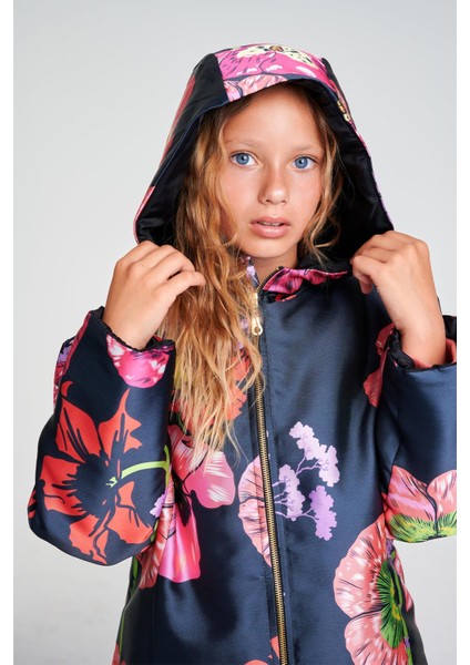 Bg Store Kız Çocuk Desenli Mont modelleri