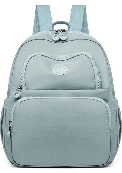 Su Geçirmez Naylon Oxford Seyahat Sırt Çantası Hafif Kapasiteli Okul Açık Hava Yürüyüşü Günlük Day Renk Renk: Açık Yeşil (Yurt Dışından)