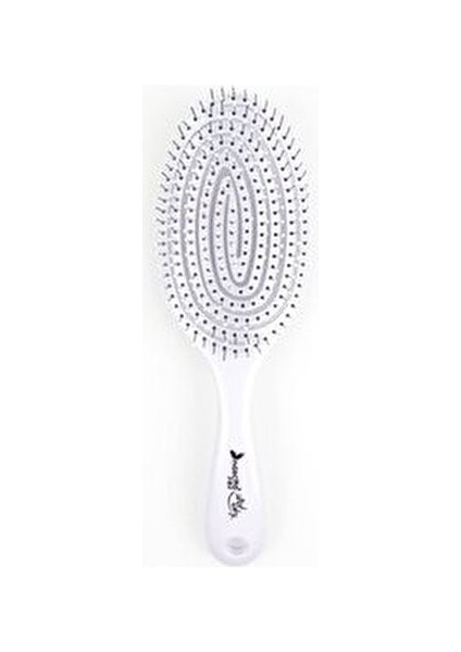 Pro Üç Boyutlu Oval Saç Fırçası 03 Beyaz Karışık Saçlar için Kolay Açma Özelliği 1 Adet modelleri