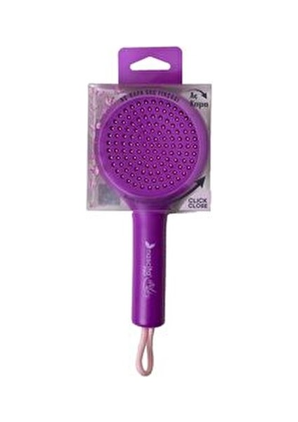 Aç-Kapat Saç Fırçası 50 Adet Kendi Kendini Temizleyen Tüm Saç Tipleri İçin