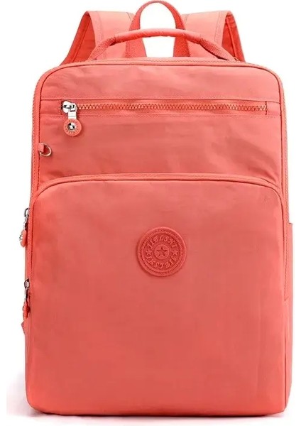 Moda ve Minimalist Kadınlar Sırt Çantası Su Geçirmez Bezi Büyük Kapasite Açık Seyahat Çantası Unisex Leisure Öğrenci Sırt Çantası Renk: Turuncu (Yurt Dışından)