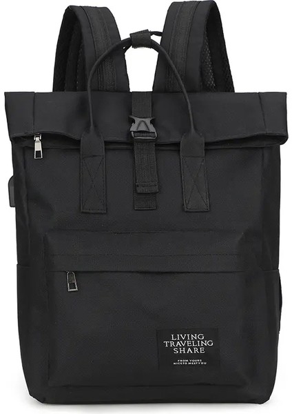 Okul Çantaları Için Kadın Sırt Çantası Genç Kızlar USB Arayüzü ile Gündelik Sırt Çantaları Büyük Kapasiteli Oxford Bayanlar Dizüstü Bilgisayar Geri Packcolor: Pembe/boyut: 30X13X39CM (Yurt Dışından)