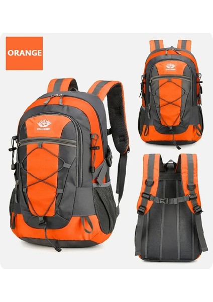 Su Geçirmez Yürüyüş Sırt Çantası, Hafif Açık Yürüyüş Çantası, Yürüyüş Rengi Için Yüksek Kaliteli Büyük Kapasiteli Seyahat Çantası: Turuncu/boyut: 45CM-49CM (Yurt Dışından)