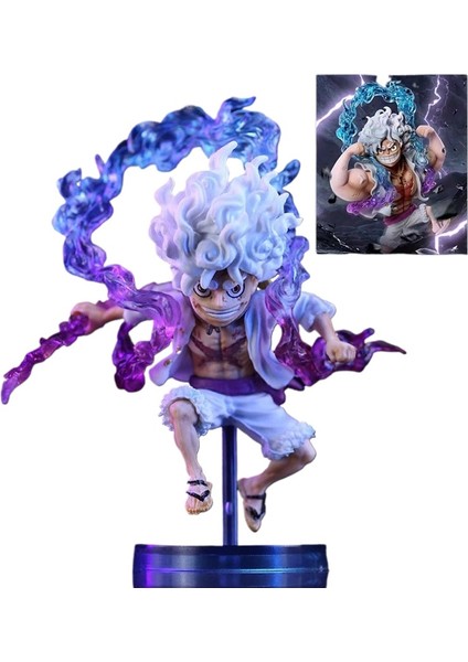 Yz Nika Luffy Hercules Pvc Yüksek Kaliteli Versiyonu Beş Vitesli Güneş Tanrısı Şekli Süsleme Modeli Figür Yüksekliği Yaklaşık 10CM-16CM (Yurt Dışından)