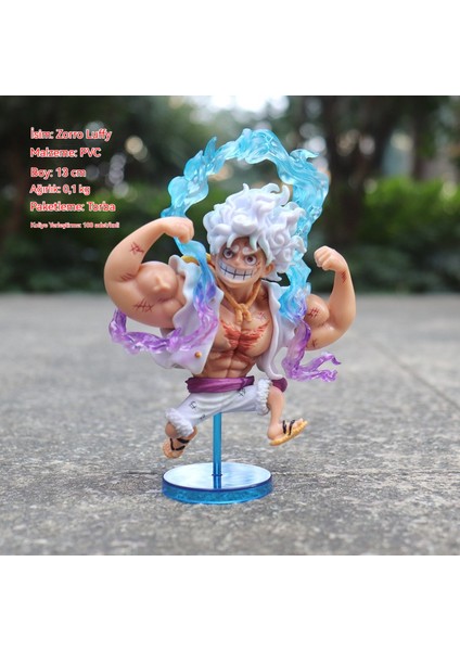 Yz Nika Luffy Hercules Pvc Yüksek Kaliteli Versiyonu Beş Vitesli Güneş Tanrısı Şekli Süsleme Modeli Figür Yüksekliği Yaklaşık 10CM-16CM (Yurt Dışından) modelleri