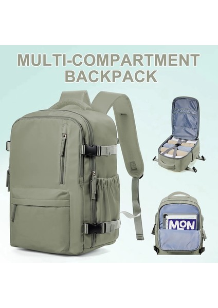 Ryanair Sırt Çantası Erkekler Sırt Çantası Seyahat Sırt Çantası Kabin Çantası Su Geçirmez Iş Defteri Kadın Sırt Çantası Hediyesi, Zaino Universitàcolor: Yeşil (Yurt Dışından)