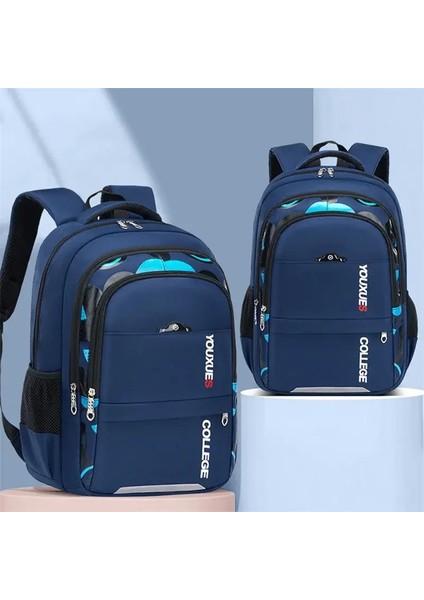 Yeni Çocuk Okul Çantaları Çocuklar Sırt Çantası Ilköğretim Okul Çantası Genç Erkekler Su Geçirmez Sırt Çantaları Kitap Bagcolor: Blue A (Yurt Dışından)