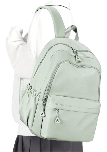 Büyük Kapasiteli Kadın Dizüstü Bilgisayar Sırt Çantası, Günlük Daypack College Sırt Çantası Hafif Okul Sırt Çantası Kızlar Erkek Okul Schoolbagcolor: Açık Yeşil (Yurt Dışından)