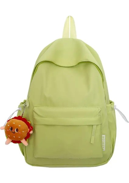 Genç Su Geçirmez Naylon Kızlar Için Moda Okul Çantası Sevimli Kadınlar Dizüstü Bilgisayar Sırt Çantası Seyahat Çantası Siyah Pembe Kitap Çantası Unisexcolor: Floresangreen (Yurt Dışından)