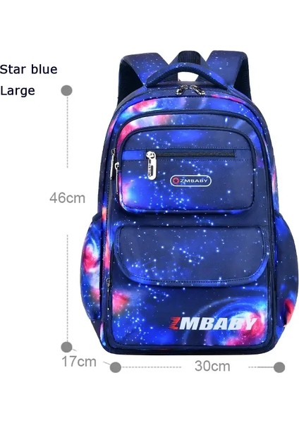 Çocuk Ortopedi Okul Çantaları Çocuklar Sırt Çantası Kızlar Için Ilköğretim Okul Çantası Erkekler Su Geçirmez Sırt Çantaları Kitap Çantası Mochilacolor: Blue Big (Yurt Dışından)