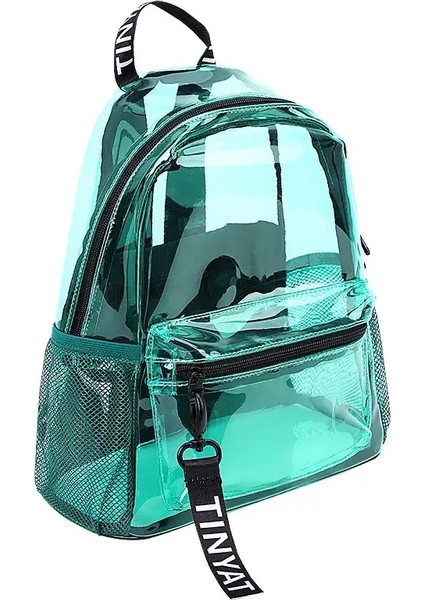 Yaz Şeffaf Plaj Sırt Çantası Yeni Şık Kadınlar Jelly Bag Su Geçirmez Pvc Sırt Çantaları Girl's Bolsa Mochilacolor Için Seyahat Çantası: Beyaz (Yurt Dışından)