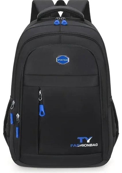 1 Adet Erkek Sırt Çantası, Büyük Kapasiteli Su Geçirmez Rahat Sırt Çantası, Ayarlanabilir Bilgisayar Sırt Çantası: Siyah (Yurt Dışından)