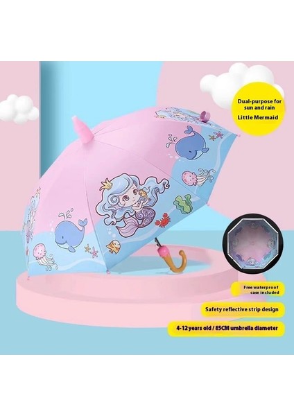 Okul Için Karikatür Öğrenci Şemsiyesi (Yurt Dışından)