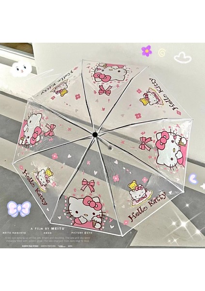 Şeffaf Uzun Saplı Çocuk Şemsiyesi (Yurt Dışından)