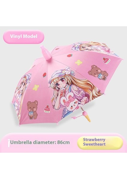 Ilkokul Öğrencileri Için Tam Otomatik Uzun Saplı Çocuk Küçük Şemsiyesi (Yurt Dışından)