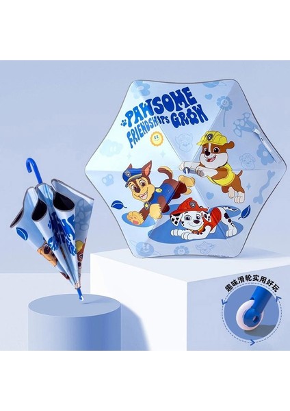 Woof Woof Plus Takviyeli Okul Çocuk Şemsiyesi (Yurt Dışından)