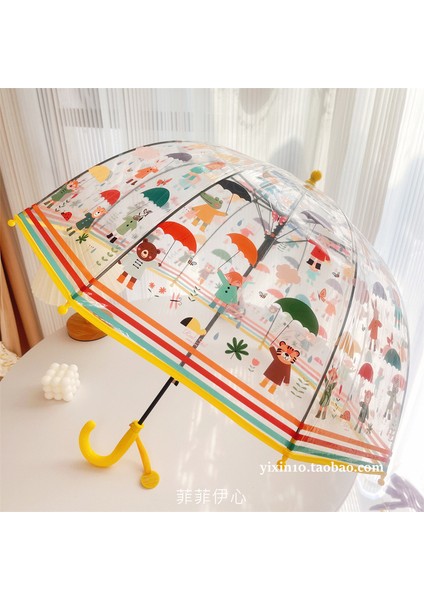 Çizgi Film Sevimli Çocuk Şemsiyesi (Yurt Dışından)