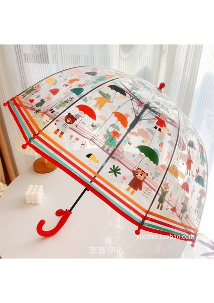Çizgi Film Sevimli Çocuk Şemsiyesi (Yurt Dışından)