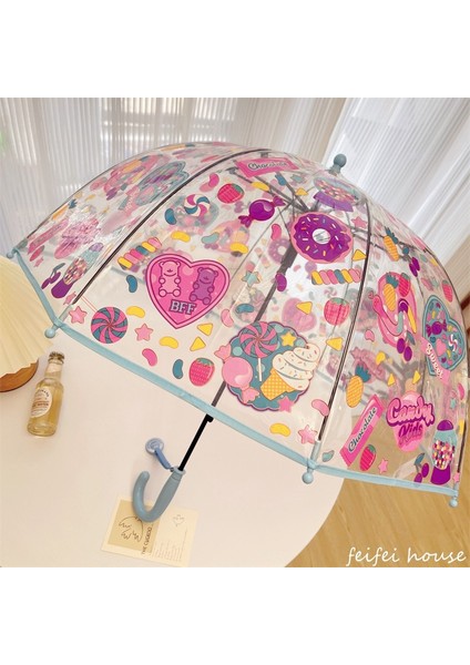 Çizgi Film Sevimli Çocuk Şemsiyesi (Yurt Dışından)