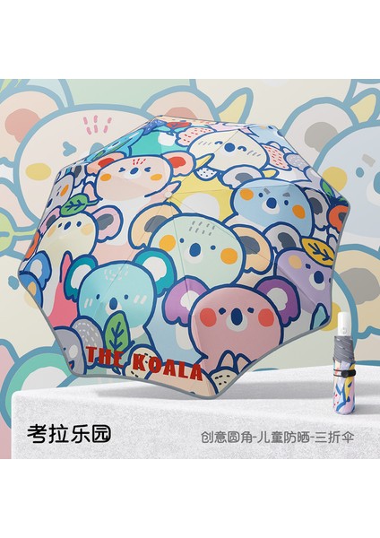 Sevimli Karikatür Tarzı Öğrenci Şemsiyesi (Yurt Dışından)