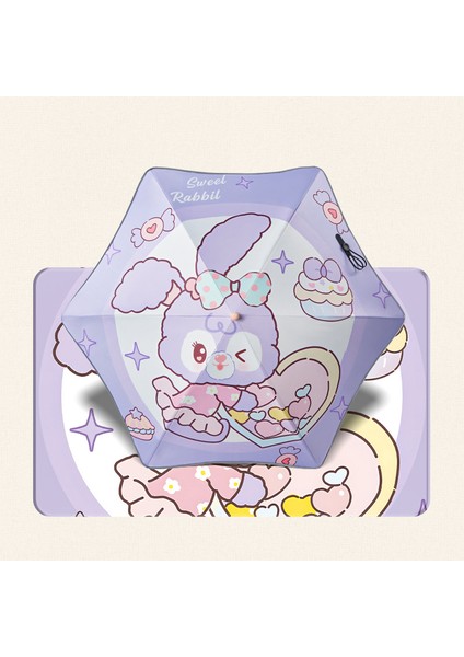 Sevimli Karikatür Tarzı Öğrenci Şemsiyesi (Yurt Dışından)