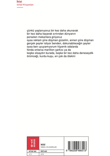 İkisi - İsmail Kılıçarslan fiyatları