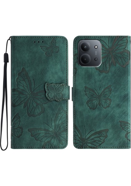 Xiaomi Redmi 15C 4g Skin-Touch Flip Cüzdan Deri Telefon Kılıfı (Yurt Dışından)