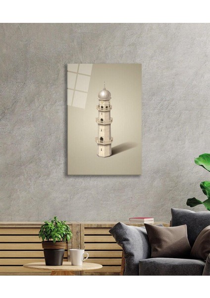 Islami Minare Cam Tablo 4 mm Dayanıklı Temperli Cam modelleri