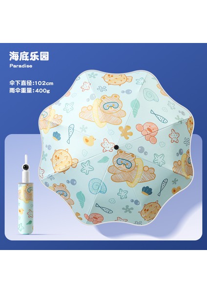 Çizgi Film Güvenlikli Çocuk Şemsiyesi (Yurt Dışından)