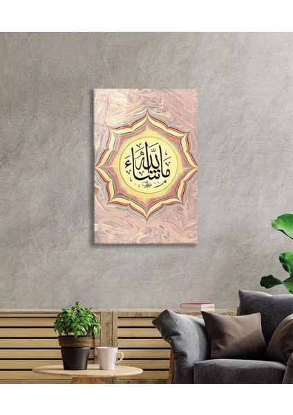 Maşallah Dini Duvar Dekoru Cam Tablo 4 mm Dayanıklı Temperli Cam modelleri