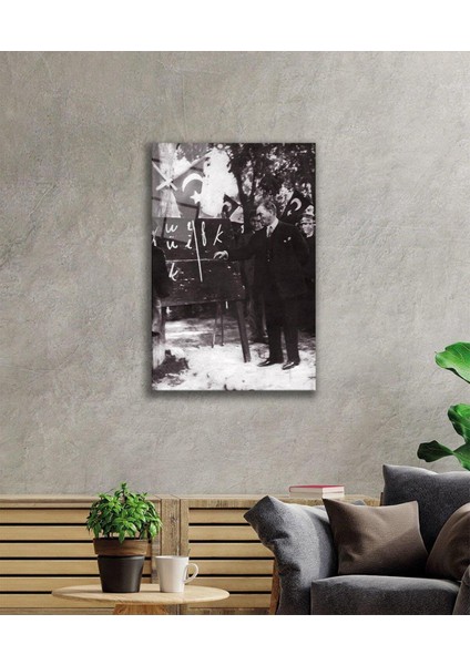 Atatürk Cam Tablo 4 mm Dayanıklı Temperli Cam, Atatürk Glass Wall Art fiyatları