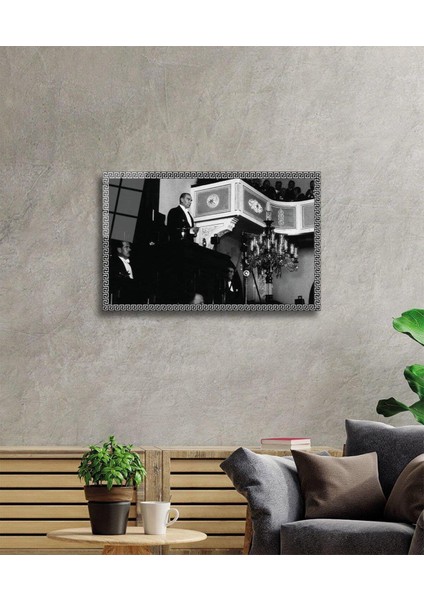 Atatürk Cam Tablo 4 mm Dayanıklı Temperli Cam, Atatürk Glass Wall Art fiyatları