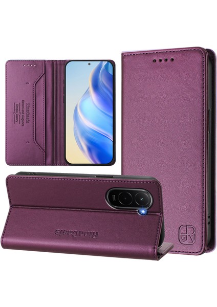 Xiaomi Poco M7 Plus 5g Deri Telefon Kılıfı ve Rfıd Engelleme Cüzdan Standı (Yurt Dışından) modelleri