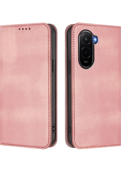 Xiaomi Poco M7 Plus 5g Cüzdan Kılıfları Retro Doku Rfıd Engelleme Deri Telefon Kılıfı (Yurt Dışından)