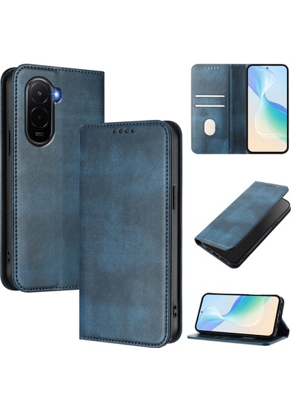Xiaomi Poco M7 Plus 5g Cüzdan Kılıfları Retro Doku Rfıd Engelleme Deri Telefon Kılıfı (Yurt Dışından) fiyatları