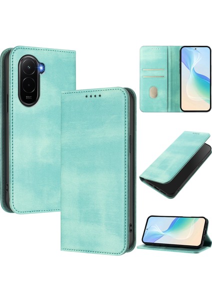 Xiaomi Poco M7 Plus 5g Cüzdan Kılıfları Retro Doku Rfıd Engelleme Deri Telefon Kılıfı (Yurt Dışından) fiyatları