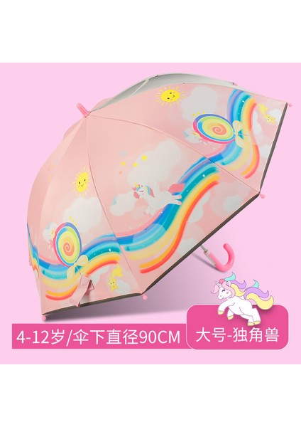 Çizgi Film Güvenlikli Çocuk Şemsiyesi (Yurt Dışından)