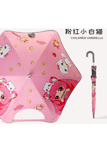 Sevimli Karikatür Tarzı Öğrenci Şemsiyesi (Yurt Dışından)