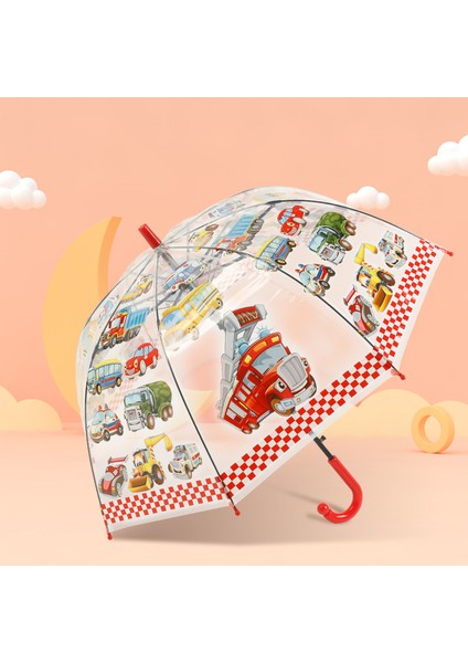 Çizgi Film Güvenlikli Çocuk Şemsiyesi (Yurt Dışından)
