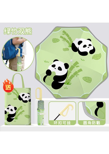 Sevimli Karikatür Tarzı Öğrenci Şemsiyesi (Yurt Dışından)