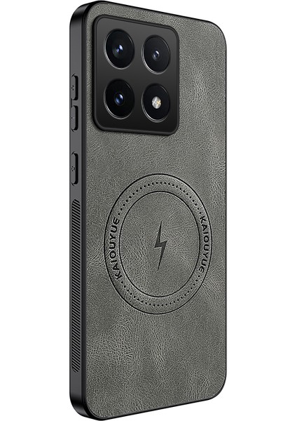 Xiaomi 14T Manyetik Kılıf Nappa Doku Pc Tpu Telefon Kılıfı (Yurt Dışından)
