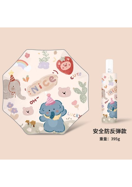 Çizgi Film Güvenlikli Çocuk Şemsiyesi (Yurt Dışından)